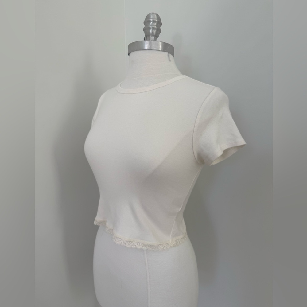GARAGE Lace Trim Baby Tee - Picture 9 of 12